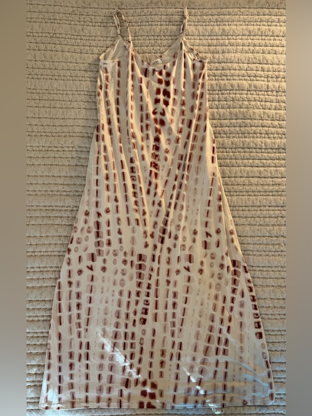 Ours Women’s Summer Casual Printed Bohemian Spaghetti Strap Maxi Dress